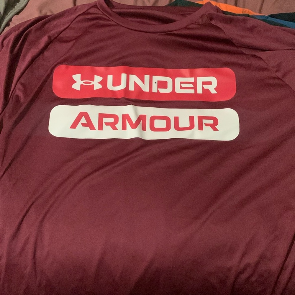 Red Burgundy Under Armour Box Logo